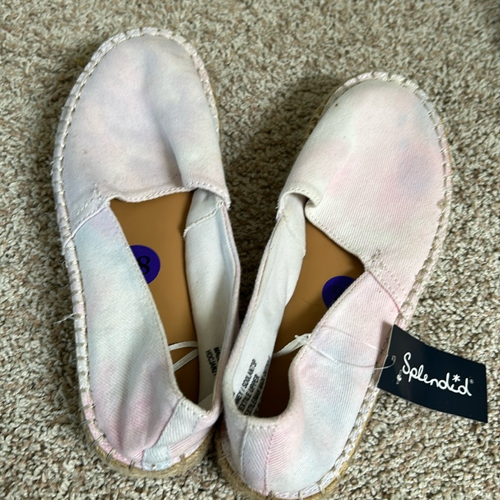 Tie dye espadrilles